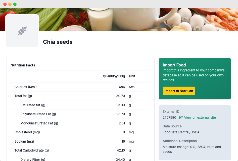 Ingredient Database